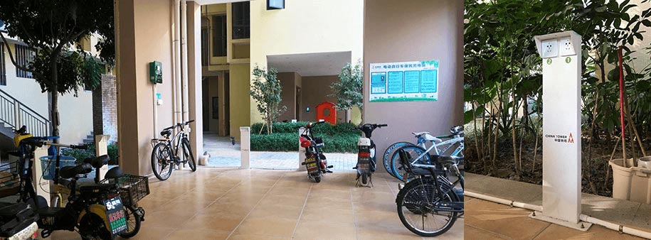 插座采用立柱方式安裝